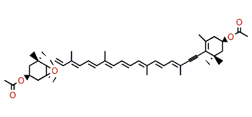 (3S,3R,5S,6R)-7',8'-Didehydro-5,6-epoxy-5,6-dihydro-beta,beta-carotene-3,3'-diol diacetate
